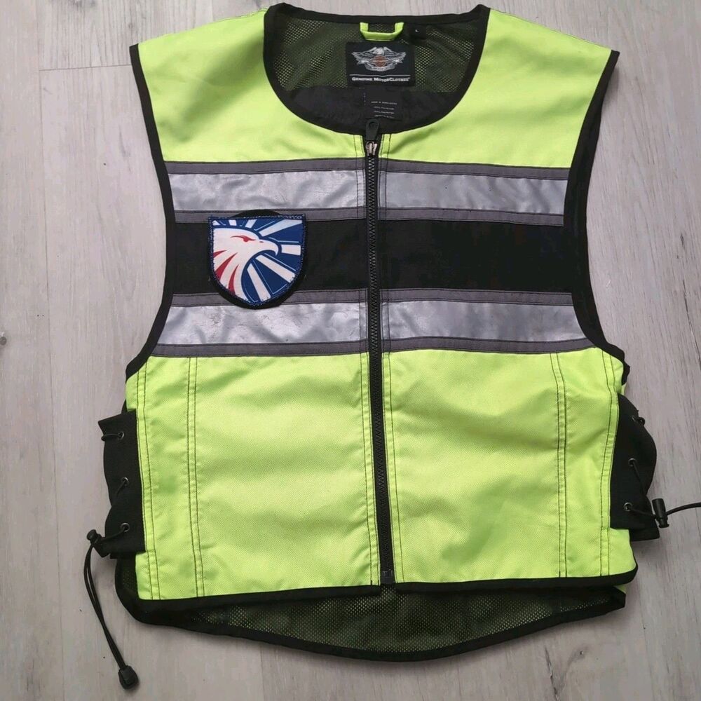 Harley-Davidson High-Visibility Reflective Safety Riding Vest Size L